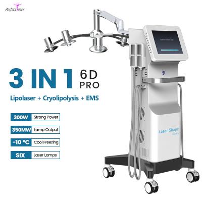 China 8 inch kleuren touchscreen lichaamsslimming machine Lipo laser voor cellulitis vermindering Te koop