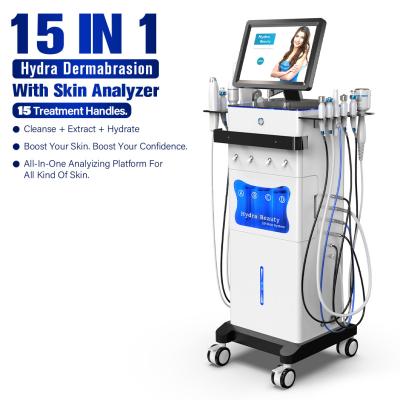 China Skin Tightening Cleaning Hydrafacial Beauty Machine With 15 Kinds Of Handles for sale