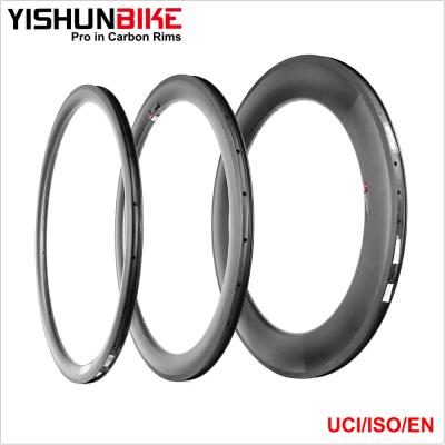 China Resin 55mm TG Degree Carbon Design+Titanium&PMI Support+255 Rims Wholesale BIKE 700C BIKE 700C Carbon Wheel Rims WTD5C-TLR Wholesale for sale