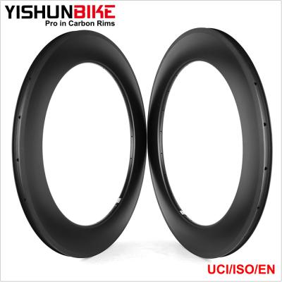 China YISHUN Bike UCI Carbon New 255TG 469mm ERD 88mm Aerial Anvil Test 700C Road/TT/Triathlon Bike Toray Carbon Rims WTD8C-TLR for sale