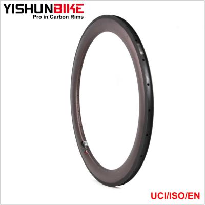 China 700C Carbon Bike Rims Wheels 60mm Anvil Carbon Rims Titanium 25mm Width C+T6C for sale