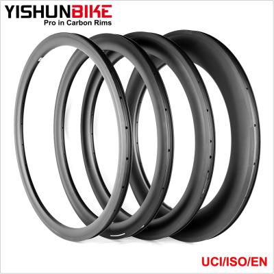 China YISHUNBike Carbon Best Road U Shape Bicycle 525mm ERD Carbon 700c Rims 60mm Anvil Tubeless Ready Rim WU6C-TLR for sale