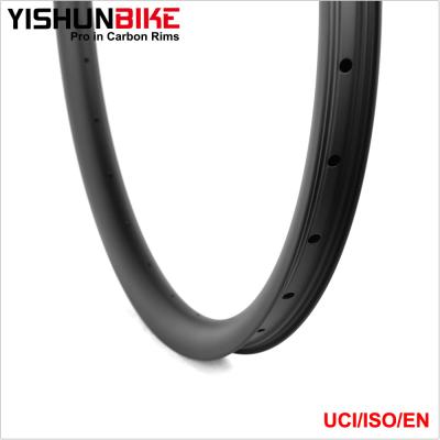 China Chinese YISHUNBIKE carbon mtb 29 carbon rims 38mm width for AM/DH design UD hookless finish RSD29-38S-AM/DH for sale