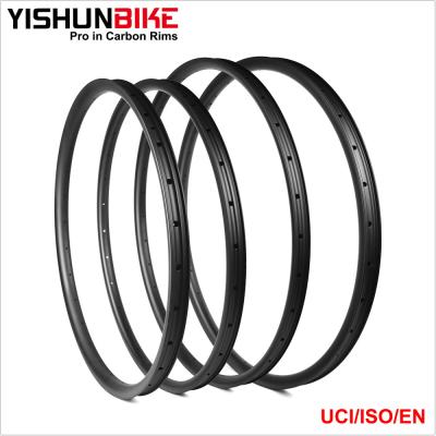 China YISHUN China Best Cross Country OEM 29er MTB Bicycle 340g XC Carbon Rims Wholesale Cross Country 30mm Light Weight ASD29-30S-SL (XC) for sale