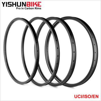 China YISHUNBIKE carbon fiber china rims factory for lightweight mtb/mountain bike ASD29-37S-AM for sale