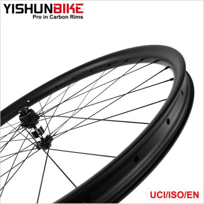 China YISHUNBIKE Asymmetric Carbon MTB Wheels 29 Offset Rims Plus Bike Wheelset 350-29-42S-PLUS for sale