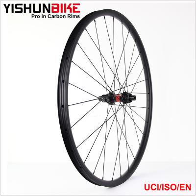 China 2018 YISHUNBIKE Carbon 27.5er/650b MTB Wheels Plus High End Offset Front 12x148mm BOOST 15x110 Rear Wheelset 240S BOOST-27.5-42S for sale