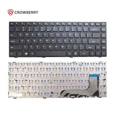 China New Plug and Play Notebook Keyboard For Lenovo Ideapad 100-14 Laptop 100-14IBY Keyboard US Black Frame Black Win8 for sale