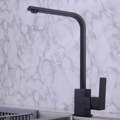 China Other Hot Selling Swept Basin Faucet Deck Mounted Kitchen Water Bath Mixer Black Hot Cold Gray Body OEM for sale