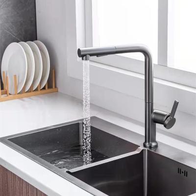 China Thermostatic faucets sell 304 stainless steel brushed drinking water hot and cold-hot wholesale water 3 combo 1 kitchen sink faucet kitchen faucet for sale