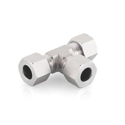 China Carbon Steel ; 304 China Factory Hydraulic Branch Tee Transition Joint Internal Thread Connector External Thread Coupling for sale