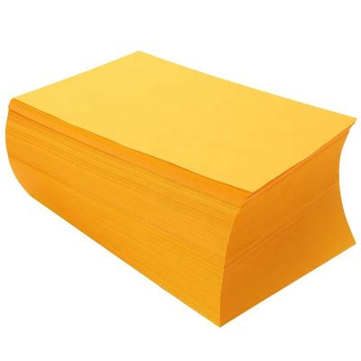 China Wholesale 80G A4 Spot Color Copy Paper Office Printing Paper Office Supplies Orange Colored Paper FYZ-Orange for sale