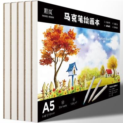 China Kindergarten A3/A4/B5/A5 Professional Notebooks Creative Hand-painted Animation Hardcover Marker Book Waterproof Paper Drawing Books for sale