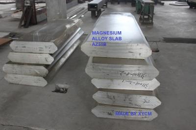 China Semi-continuous Cast AZ31 AZ80 AZ91 AM60 Cut-to-size magnesium alloy slab ASTM standard homogenized magnesium alloy slab for sale