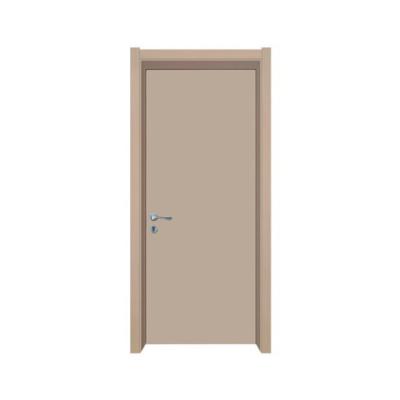 China Customized Design Pure White Wood WPC Waterproof Plastic Composite Sliding Doors for Room, Durable Hotel Doors for sale