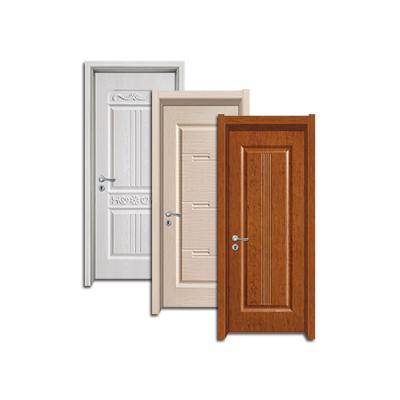 China China Factory Custom Weatherproof Wooden WPC Plastic Composite Doors For Middle East Market for sale