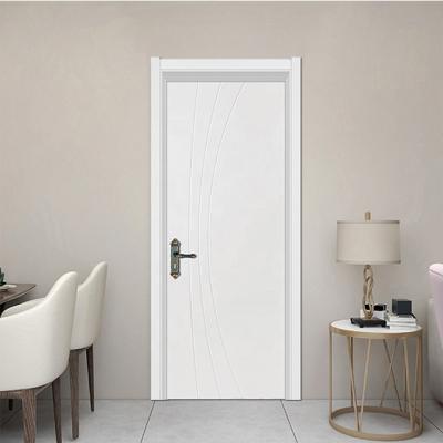 China Cheap Price Waterproof Primed Interior Hollow Core Wood MDF Door For Home for sale