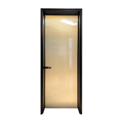 China 2021 new door waterproof aluminum glass doors for bathroom for sale