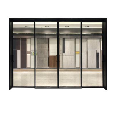 China Jiuyixing wpc sliding door kitchen door bathroom waterproof aluminum glass door for sale