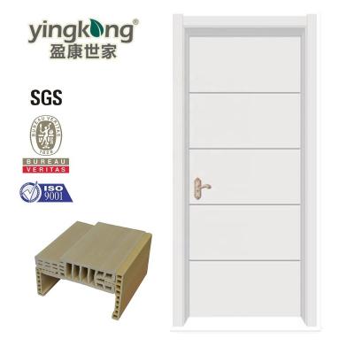 China Morden Design Waterproof High Quality Interior Melamine Wood Door For Apartment MDF Interior Laminate Door for sale