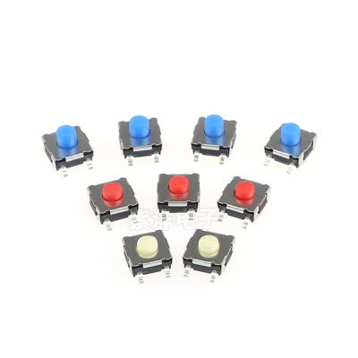 China PPA Tact Switch 4 Pins Button 6.2x6.2mm Silicone Rubber Contact On Off Switch Push Button Switches for sale