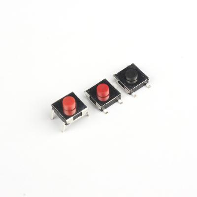 China Tactile Switch 6.3*6.2 DC12V 0.05A 4 PIN Tactile Push Button Switch from PPA for sale