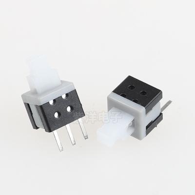 China ABS 5.8 X 5.8 Mm DIP PCB Mounted Single Row Self Lacting Mini Push Button Switches for sale