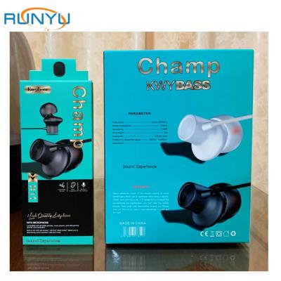 China Factory Wholesale Powerful Bass 3.5MM Universal Stereo 3.5mm Jack Wired Earphone With MIC For Mobile Phone for sale