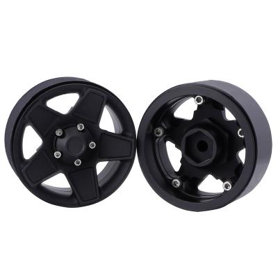 China Vehicles & Remote Control Toys 4PCS 1.9 Inch Beadlock Wheel Rim RC Car Rims For 1/10 RC Crawler TRX4 SCX10 Axial 90046 SCX10III TF2 for sale