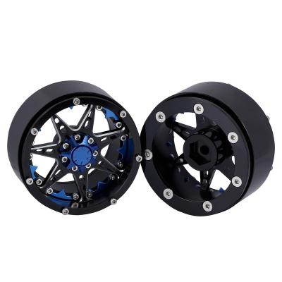 China Vehicles & Remote Control Toys 4PCS 2.2 Beadlock Aluminum Wheel Rim Hubs For 1/10 RC Crawler Axial Bomber TRX4 D90 Tamiya CC01 Appearance SCX10 RR10 for sale