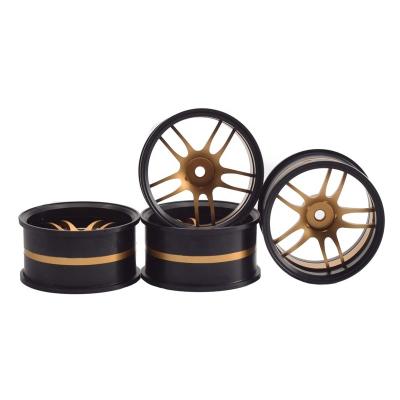 China Vehicles & Remote Control Toys 4PCS Aluminum Alloy Wheel Rims For 1/10 RC Drift Racing Car Traveling Upgrade HSP HPI Himoto Kyosho Sakura Parts for sale