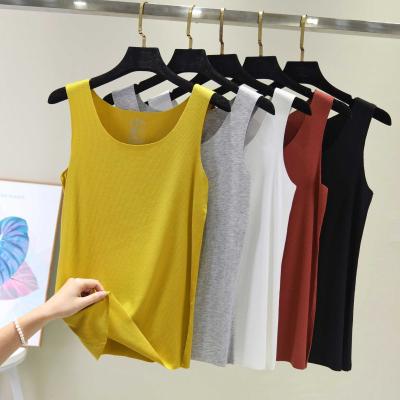 China BJL 2020 new arrival summer tank tops hot sale multicolor ladies casual QUICK DRY solid color drop top women for sale