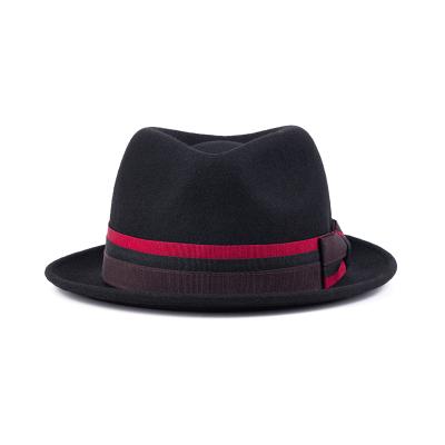 China Wholesale image fashion men and women felt hat brim wool felt hat classic hat small for sale