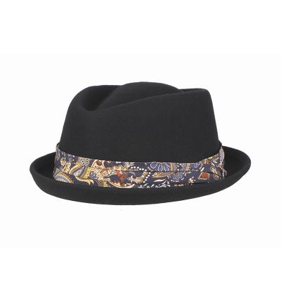 China Wholesale picture fashion men felt100 wool brim hat soft hat felted hat hats for sale