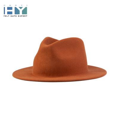 China Picture Selling 2021Winter Style Outdoor Mens 100% Wide Brim Felted Hat Hat for sale