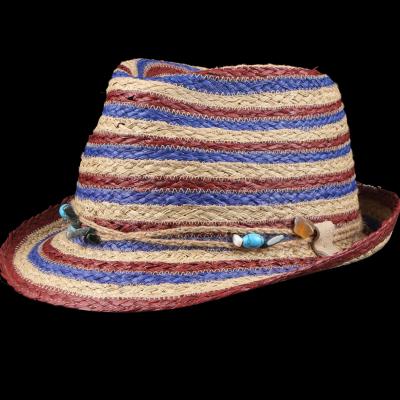 China Huayi Summer Beach Straw Hat Raffia Best Selling High Quality Fashion for sale