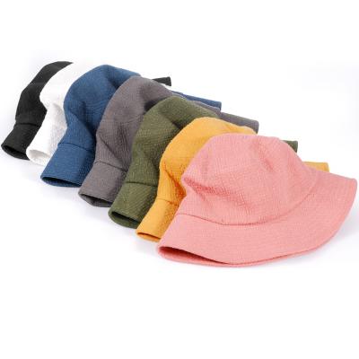 China Fashion 2022 HUAYI brand fisherman's hat fashion unisex custom travel outdoor flat brim wide bucket fisherman hat for sale