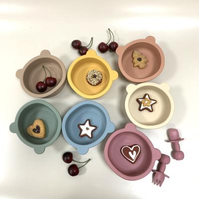 China BPA Free Silicone Baby Bowl Hot Selling Feeding Tableware For Kids for sale