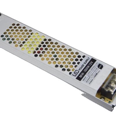 China With PCB factory price high quality cheap ultra thin dc driver 12V 150W yellow led light box changing power supply for sale