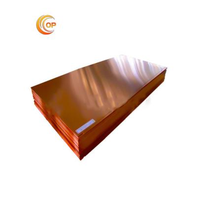 China T2 C1100 2.5mm 3mm Electronic Pure Copper Sheet Plate 1mm 1.2mm 1.5mm 2mm for sale