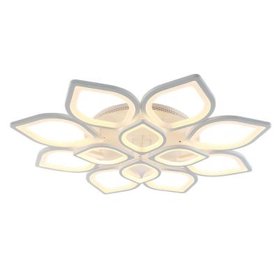 China Surface Mounted Ceiling Lamp Nordic Modern Style Indoor Postmodern LED Creative Flower Decelling Light for sale