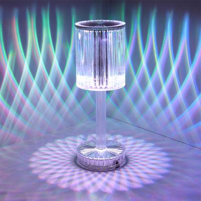 China Post Modern Acrylic Diamondable USB Table Lamp Decoration Light For Bar Bedroom Bedside Crystal Gift Night Lights for sale