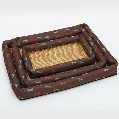 China Pet Beds and Accessories Breathable Pet Bed/Four-Season Cushion Rattan Pet Bed Pet Bed/Cooling Pet Bed for Cats and Dogs for sale