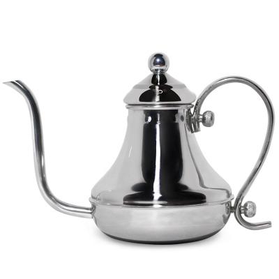 China DHPO Mirror Surface Coffee Kettle Gooseneck Stainless Steel Sustainable Home Coffee Burner for sale