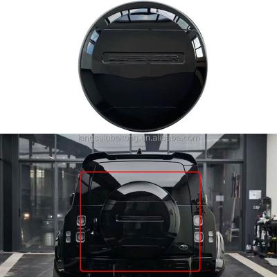 China Business/Luxury Gloss black Spare Wheel Cover Rear Tire Cover for Land Rover Defender 2020-2023 for sale