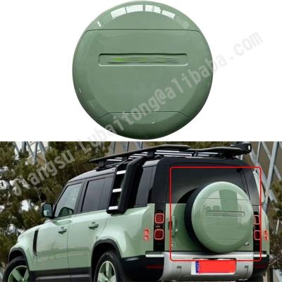 China Business/Luxury Grassmill Green Spare Wheel Cover Rear Tire Cover for Land Rover Defender 2020-2023 for sale