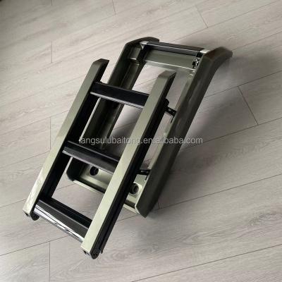 China Factory-direct Auto Parts Aluminum Telescopic Pangu Green Side Ladder Tail ladder For Land Rover Defender 2020+  90 110 130 for sale