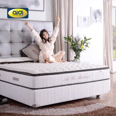 China AIDI Hotel OEM/ODM 8-12 Inch Matress Matras Cheap Foldable Sponge White Euro King Queen Size Latex Gel Memory Foam Mattress Top Mattress With Box for sale