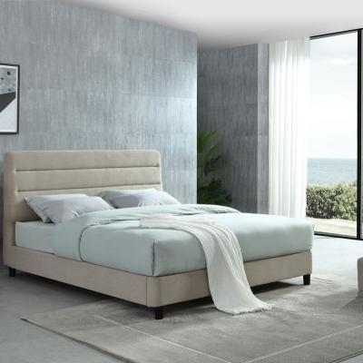 China AI DI Modern Soft Bed Room Antibacterial Furniture Set Luxury Unique Fabric Slatted King Queen Size Bed Frames for sale