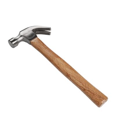 China Nail Hammer Manufacturer Professional Factory Handle Claw Hammer Wooden DIY Tools for sale